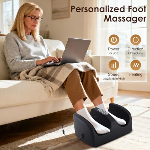 Shiatsu Foot Massager with Heat – Plantar Fasciitis Relief