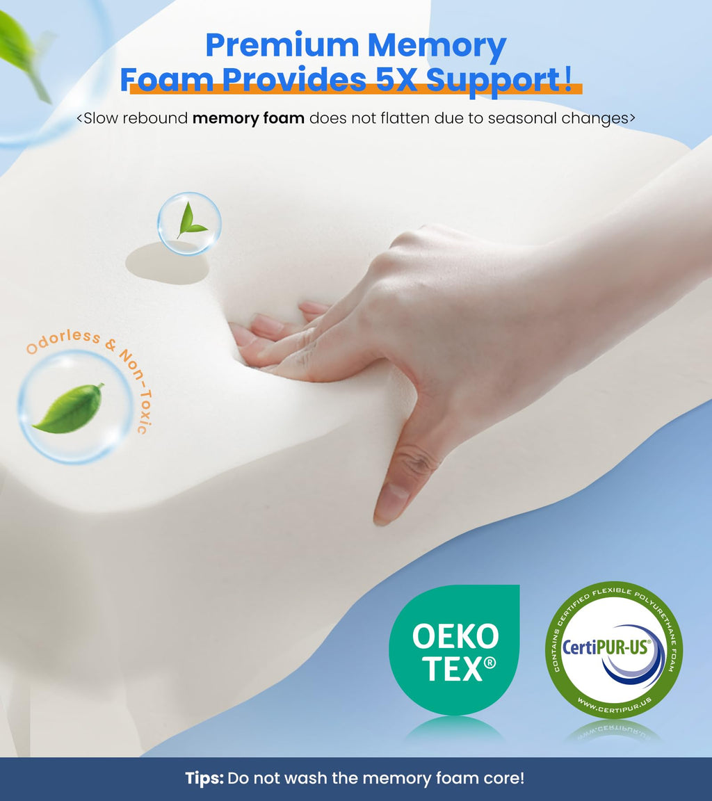 Cooling Memory Foam Cervical Neck Pillow